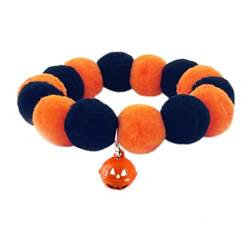 Qinlenyan Niedliches Haustierhalsband, festliches Halloween-Haustierhalsband mit Kürbis-förmiger Glocke für Katzen, Hunde, D, M Qinlenyan Niedliches Haustierhalsband, festliches Halloween-Haustierhalsband mit Kürbis-förmiger Glocke für Katzen, Hunde, D, M von Qinlenyan