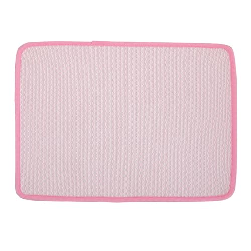 Qinlenyan Pet Summer Kühldecke, Feuchtigkeitstransport, selbstkühlende Hundematte, Belüftung, Rosa, Größe XS Qinlenyan Pet Summer Kühldecke, Feuchtigkeitstransport, selbstkühlende Hundematte, Belüftung, Rosa, Größe XS von Qinlenyan