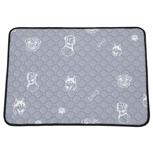 Qinlenyan Puppy Pee Mat Protect Floor Non-irritation Cat Pee Blanket Soft Grey M von Qinlenyan