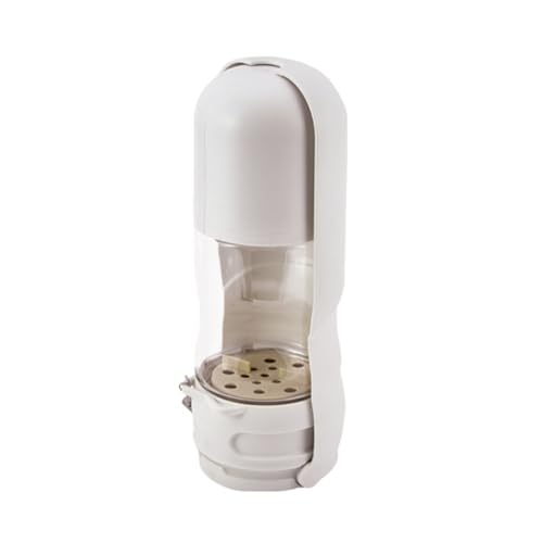 Qinlenyan Reise-Haustier-Wasserflasche, gefilterter Hund, 350 ml, faltbar, tragbar, mit Snackbox, zusammenklappbar, für Outdoor-Sport, Weiß Qinlenyan Reise-Haustier-Wasserflasche, gefilterter Hund, 350 ml, faltbar, tragbar, mit Snackbox, zusammenklappbar, für Outdoor-Sport, Weiß von Qinlenyan