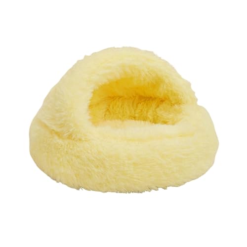 Qinlenyan Süßes Haustierbett, einfacher Stil, Haustiernest für Meerschweinchen, Igel, Eichhörnchen, gemütlich, bunte Farben, Hamsterversteck Schlafplatz, Gelb, L Qinlenyan Süßes Haustierbett, einfacher Stil, Haustiernest für Meerschweinchen, Igel, Eichhörnchen, gemütlich, bunte Farben, Hamsterversteck Schlafplatz, Gelb, L von Qinlenyan