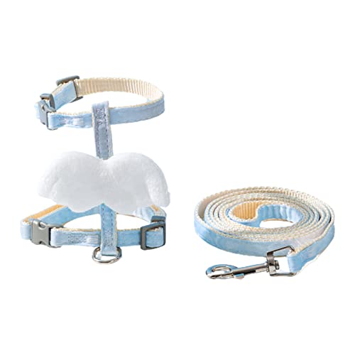 Qinlenyan Traktionsseil für Haustiere, 3D-Umrandung, Farbverlauf, dekoratives Anti-Ausbruchsseil, stilvolles Nylon, 1 Set, Blau, Größe S Qinlenyan Traktionsseil für Haustiere, 3D-Umrandung, Farbverlauf, dekoratives Anti-Ausbruchsseil, stilvolles Nylon, 1 Set, Blau, Größe S von Qinlenyan