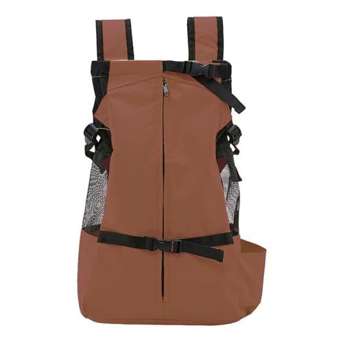 Qinlenyan Verstellbarer elastischer Rucksack-Mund Haustier-Tragetasche mit Traktionsschnalle für kleine Hunde, Taschenbefestigung, faltbar, atmungsaktiv, kratzfest, ideal für Kaffee im Freien von Qinlenyan