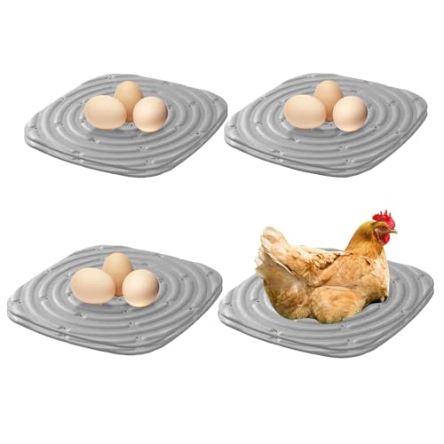 Qivine 8 Stück Hühner Nistunterlagen, 30 x 30 cm Grau Silikon Waschbare Weiche Nestmatte Legenester Nistmatten für Hühnerstall und Eierlegen Qivine 8 Stück Hühner Nistunterlagen, 30 x 30 cm Grau Silikon Waschbare Weiche Nestmatte Legenester Nistmatten für Hühnerstall und Eierlegen von Qivine