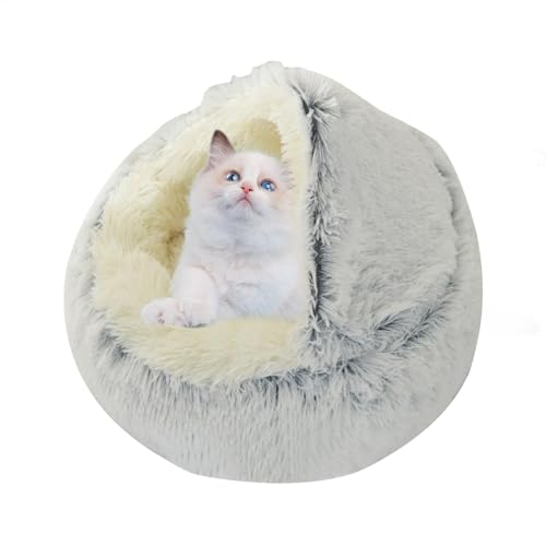 Qiwieod Hundehöhlenbett - Universelles beruhigendes Hundebett - Bequemes und weiches, Flauschiges Katzenbett, warm für Winterkätzchen, kleine und große Hunde Qiwieod Hundehöhlenbett - Universelles beruhigendes Hundebett - Bequemes und weiches, Flauschiges Katzenbett, warm für Winterkätzchen, kleine und große Hunde von Qiwieod