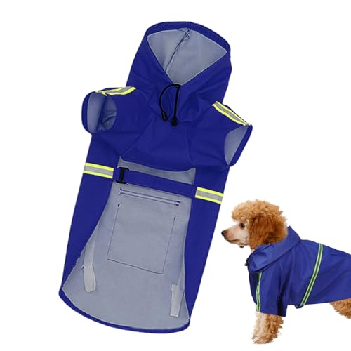 Qiwieod wasserdichte Hundejacke, Hunderegenmantel,Wasserdichter Hundeponcho mit reflektierendem Streifen | Winddichter Regenmantel. Leicht tragbarer, atmungsaktiver, Verstellbarer Haustiermantel mit Qiwieod wasserdichte Hundejacke, Hunderegenmantel,Wasserdichter Hundeponcho mit reflektierendem Streifen | Winddichter Regenmantel. Leicht tragbarer, atmungsaktiver, Verstellbarer Haustiermantel mit von Qiwieod