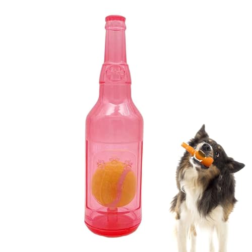 Hundespielzeug mit Ball in einer Flasche, interaktives Hundespielzeug, Hundespielzeug, Flaschenspielzeug mit Tennisball zum Kauen und Drücken, interaktives Quietschspielzeug für Kinder, Haustiere, Hundespielzeug mit Ball in einer Flasche, interaktives Hundespielzeug, Hundespielzeug, Flaschenspielzeug mit Tennisball zum Kauen und Drücken, interaktives Quietschspielzeug für Kinder, Haustiere, von Qixfyze