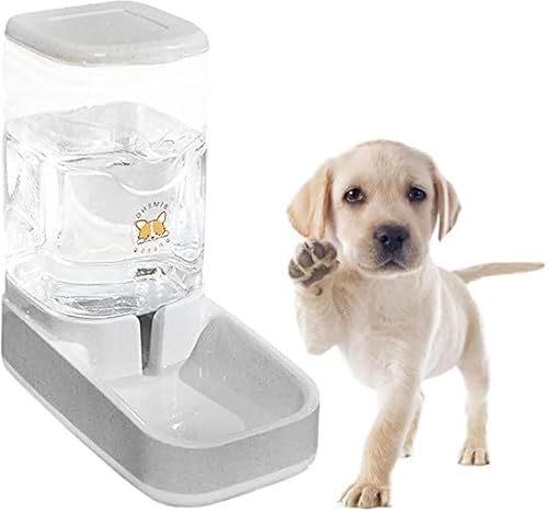 Qiyuting Haustier Automatischer Wasserspender, Geeignet für Katzen und Hunde, 3,8 Liter Wasserspender Set, Hundenapf Automatischer Futterspender, Geeignet für Katzen Qiyuting Haustier Automatischer Wasserspender, Geeignet für Katzen und Hunde, 3,8 Liter Wasserspender Set, Hundenapf Automatischer Futterspender, Geeignet für Katzen von Qiyuting