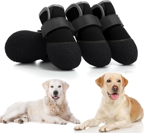 Qiyuting Schuhe, Outdoor-Stiefel, rutschfest, wasserdicht, für mittelgroße bis große Schuhe, 4 Stück, für Winter, verschneite Tage, Sommer, heißer Bürgersteig mit robuster Sohle, Schwarz Qiyuting Schuhe, Outdoor-Stiefel, rutschfest, wasserdicht, für mittelgroße bis große Schuhe, 4 Stück, für Winter, verschneite Tage, Sommer, heißer Bürgersteig mit robuster Sohle, Schwarz von Qiyuting