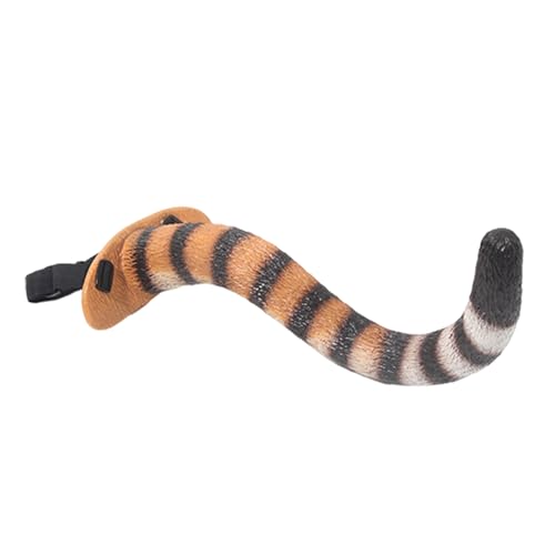Halloween-Schwanz-Verkleidung, Kreative Tierschwanz-Kostüm-Requisiten, Kindergeburtstagsgeschenke, Party- Und Rollenspiel-Kostümzubehör (Tiger) von Qizeroty