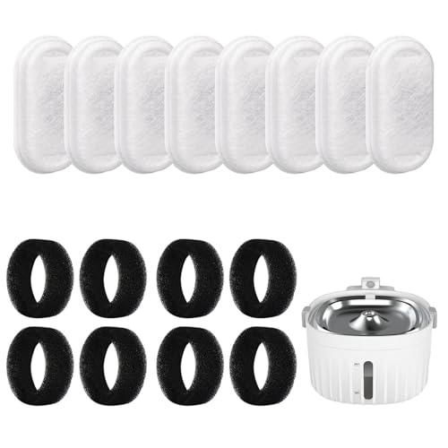 Katzenbrunnenfilter, PET Wasserbrunnenfilter, 8 Stc Kohlenstofffilter + 8 Stcs Schaumfilter, Isolieren Effektiv Verunreinigungen Wie Haare Im Wasser Katzenbrunnenfilter, PET Wasserbrunnenfilter, 8 Stc Kohlenstofffilter + 8 Stcs Schaumfilter, Isolieren Effektiv Verunreinigungen Wie Haare Im Wasser von Qizeroty
