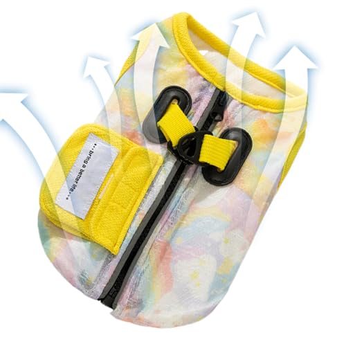 Kühlweste Für Hunde | Hunde Kühlweste - Leichte Ärmellose Haustierjacke Mit UV-Schutz Und Geschirrring von Qizeroty