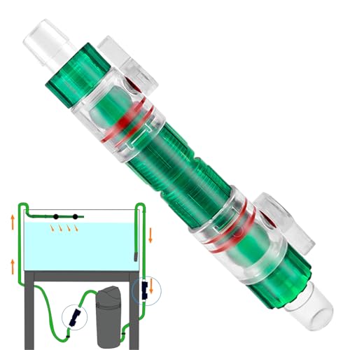 Qizeroty Aquarium Wasserstromregelventil, Fischtank Aquarium Wassersteuerventil Schnellfreisetzungsstecker, Aquariumluftpumpenstrom Steuerventilanschluss Für Garten Im Freien von Qizeroty