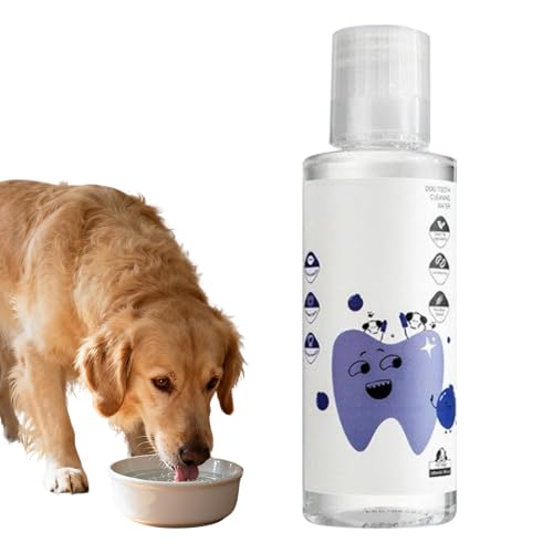 Qizeroty Hundewasser Zusatz | Geruchlos & Geschmacklos Maulpflege Lösung - Wasserzusatz Für Hunde Gegen Mundgeruch - Für Alle Rassen Welpen Haustier Indoor Zuhause Outdoor von Qizeroty