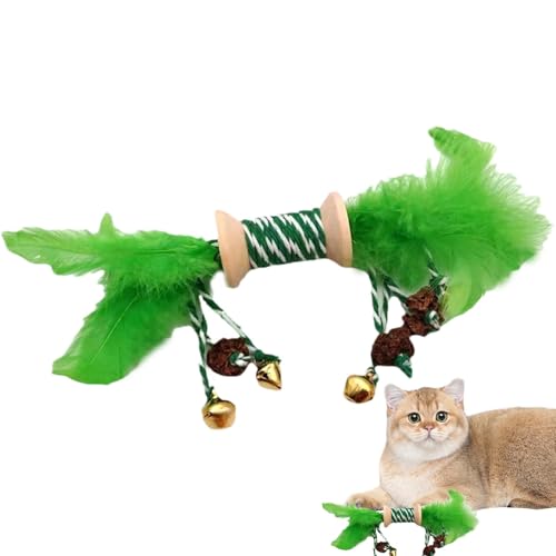 Qizeroty Katzenminze-Kauspielzeug, Katzenfeder-Kauspielzeug,Kätzchen-Zahnreinigungsspielzeug | Bissfestes mittelgroßes Katzen-Kauspielzeug aus mit verschleißfester Glocke Qizeroty Katzenminze-Kauspielzeug, Katzenfeder-Kauspielzeug,Kätzchen-Zahnreinigungsspielzeug | Bissfestes mittelgroßes Katzen-Kauspielzeug aus mit verschleißfester Glocke von Qizeroty