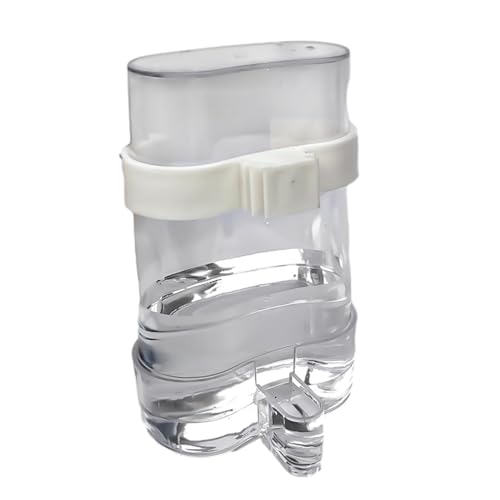 Qizeroty Wasserspender Für Vögel, Automatisch Lecksefeste Transparente Vogelwasserer, Vogelwasserspender Für Käfig, Sicherheitskäfigzubehör Mit Clips Für Papageien Finken Cockatiels von Qizeroty