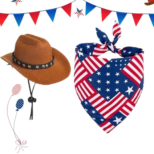 Qkbuza 4. Juli Gänse Kleidung, 4. Juli Gänse Outfit Set | Tierflaggen -Tier -Outfit - Nettes Urlaubsgänsekostüm für Gartenpartyzubehör im Freien Dekorationen von Qkbuza