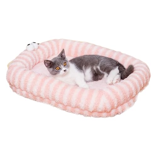 Qkbuza Großes Katzenbett | Kuschelige Katzencouch Auch Warmes Hundebett | Plüsch Schlafplatz Winter Haustierzubehör Für Große Mittelkleine Hunde Katzen | Wohnzimmer Schlafzimmer Deko von Qkbuza