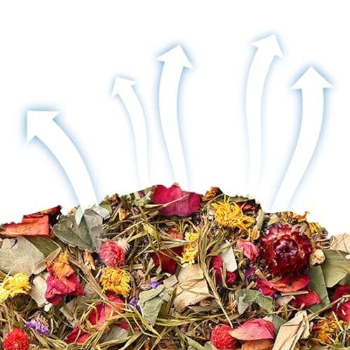 Qkbuza Hamstereinstreu, 100 g, Chinchilla-Bettwäsche, getrocknete Blumen, Geruchskontrolle, Feuchtigkeitsaufnahme, langanhaltende Düfte, Matte für Katzen, Huhn, Frettchen, Stall, Hasenraum Qkbuza Hamstereinstreu, 100 g, Chinchilla-Bettwäsche, getrocknete Blumen, Geruchskontrolle, Feuchtigkeitsaufnahme, langanhaltende Düfte, Matte für Katzen, Huhn, Frettchen, Stall, Hasenraum von Qkbuza