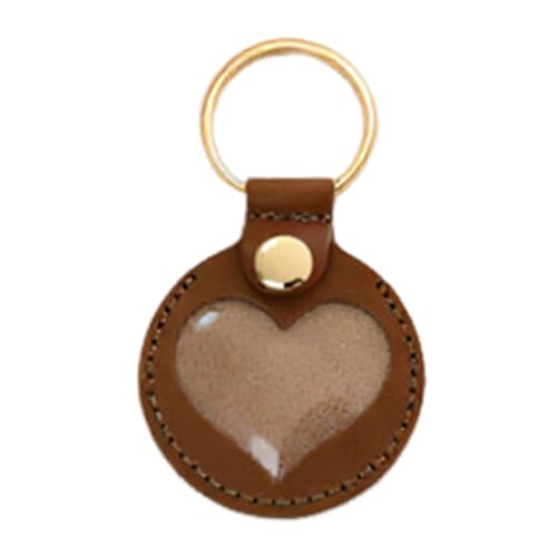 Qkbuza Katzenfell Schlüsselanhänger,Hundegedenk Schlüsselring - Herz Anhänger Erinnerungsstück Unisex für Rucksack Handtasche Taschencharm von Qkbuza