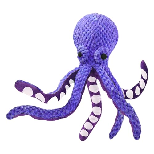 Qkbuza Oktopus Hundespielzeug | Plüschspielzeug Für Hunde - Beisspielzeug Mit Quietschfunktion Interaktiv Für Drinnen Reisen Garten Pool Spielzeit Qkbuza Oktopus Hundespielzeug | Plüschspielzeug Für Hunde - Beisspielzeug Mit Quietschfunktion Interaktiv Für Drinnen Reisen Garten Pool Spielzeit von Qkbuza