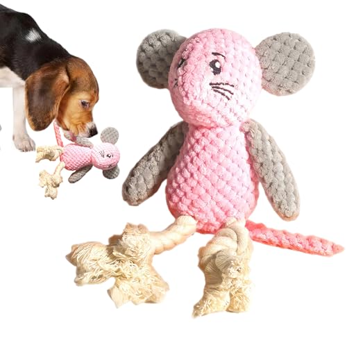 Qkbuza Quietschendes Spielzeug für Hunde, Spielzeug für Hunde aus Plüsch | Quietschende Mäuse formen Beißzähne für Welpen – Crinking Sound Puppy Supplies, unverwüstlich hart von Qkbuza
