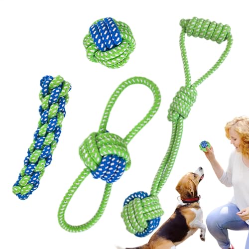Qkbuza Seilknotenhundspielzeug, Hunde Seil kauen Spielzeug | 4X Hundekauenspielzeug | Haustierseil, Unterhaltungsspiele, lustige Aktivitäten, um Haustiere beschäftigt zu halten Qkbuza Seilknotenhundspielzeug, Hunde Seil kauen Spielzeug | 4X Hundekauenspielzeug | Haustierseil, Unterhaltungsspiele, lustige Aktivitäten, um Haustiere beschäftigt zu halten von Qkbuza