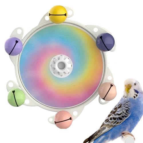 Qkbuza Spielzeug Für Vögel | Wellensittiche Knabberspielzeug Mit Drehfunktion | Interaktives Beschäftigungsspiel zur Kauanreicherung für Nymphensittiche, Unzertrennliche, Conure und Loris für Balkon von Qkbuza