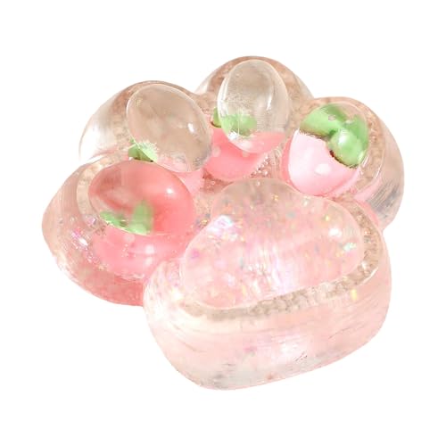 Qkbuza Spielzeug zum Drücken in Form einer Katzenpfote, weich, Squishy Katzenpfotenspielzeug, niedliches Katzenpfotenform-Spielzeug von Qkbuza