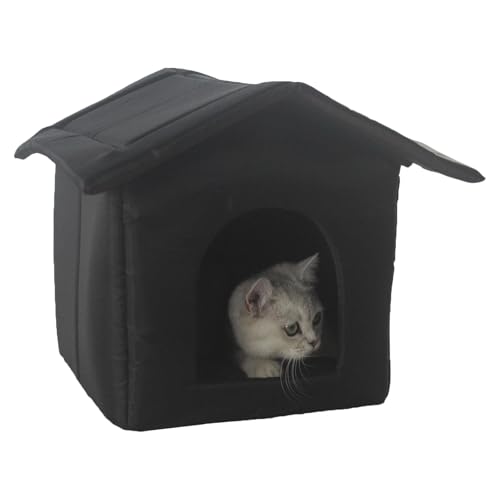 Wasserdichtes Katzenhaus Outdoor Gemütliche Hundehäuser Kleine Hunde Katze Outdoor Katzenhaus Winter Warm Geschlossene Katzenhäuser Für Outdoor Katzen Oxford Außen Katzenhaus Katzenhütte Für Hunde, Wasserdichtes Katzenhaus Outdoor Gemütliche Hundehäuser Kleine Hunde Katze Outdoor Katzenhaus Winter Warm Geschlossene Katzenhäuser Für Outdoor Katzen Oxford Außen Katzenhaus Katzenhütte Für Hunde, von Qkbuza
