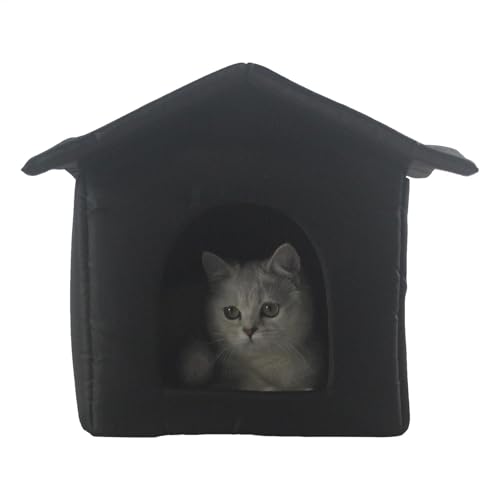 Wasserdichtes Katzenhaus Outdoor Gemütliche Hundehäuser Kleine Hunde Katze Outdoor Katzenhaus Winter Warm Geschlossene Katzenhäuser Für Outdoor Katzen Oxford Außen Katzenhaus Katzenhütte Für Hunde, Wasserdichtes Katzenhaus Outdoor Gemütliche Hundehäuser Kleine Hunde Katze Outdoor Katzenhaus Winter Warm Geschlossene Katzenhäuser Für Outdoor Katzen Oxford Außen Katzenhaus Katzenhütte Für Hunde, von Qkbuza