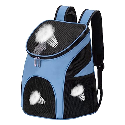 Qmisify Faltbarer Rucksack für Haustiere, atmungsaktiver Rucksack für Welpen, atmungsaktiver Rucksack für Welpen, Transport für Hunde, breiter Schultergurt, stoßdämpfend, tragbar Qmisify Faltbarer Rucksack für Haustiere, atmungsaktiver Rucksack für Welpen, atmungsaktiver Rucksack für Welpen, Transport für Hunde, breiter Schultergurt, stoßdämpfend, tragbar von Qmisify