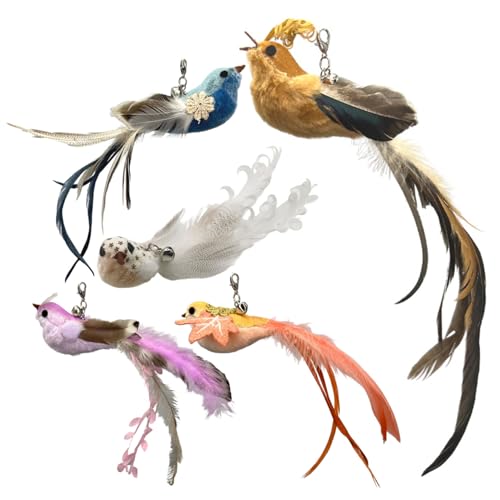 Katzenstab Spielzeug Nachfüllung, Katzenfedern Spielzeug Nachfüll 5pcs Brid Form Katzenstab Spielzeug Nachfüllung Süßes fliegende Vogelkatze Spielzeugbefindungen mit glocken interaktiven Katzenspie Katzenstab Spielzeug Nachfüllung, Katzenfedern Spielzeug Nachfüll 5pcs Brid Form Katzenstab Spielzeug Nachfüllung Süßes fliegende Vogelkatze Spielzeugbefindungen mit glocken interaktiven Katzenspie von QmjdDymx