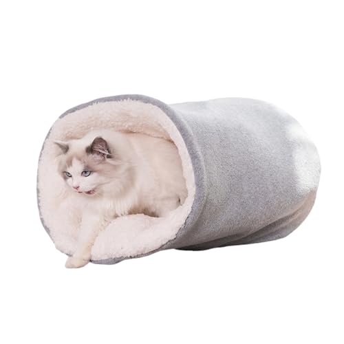 QmjdDymx Katzenbeutel Katze Schlafsack Weiche Plüsch 15x13 Katzen Winter Schlafsack, 360 ° Wrap Hideaway Katzenbett Höhle leicht zu lagern Welpenbett für Innenkatzen und Welpen, Haustier Schlafsack QmjdDymx Katzenbeutel Katze Schlafsack Weiche Plüsch 15x13 Katzen Winter Schlafsack, 360 ° Wrap Hideaway Katzenbett Höhle leicht zu lagern Welpenbett für Innenkatzen und Welpen, Haustier Schlafsack von QmjdDymx