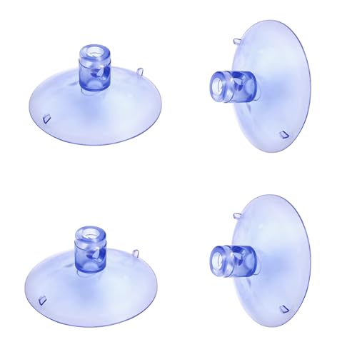 4 Stück Saugnapf Groß,Glasscheiben Saugnäpfe Durchsichtige Saugnäpfe Stark für Katze Hängematte Bett Haustier Aufhängen Fensteraufhänger,84mm von QoTang