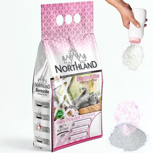 Katzenstreu Babypuder Duft 20L | 100% Natürlich & 99,9% Staubfrei | Extra Stark Klumpend & Geruchsbindend | Bentonit Klumpstreu für Katzentoilette Katzenstreu Babypuder Duft 20L | 100% Natürlich & 99,9% Staubfrei | Extra Stark Klumpend & Geruchsbindend | Bentonit Klumpstreu für Katzentoilette von Qooltex