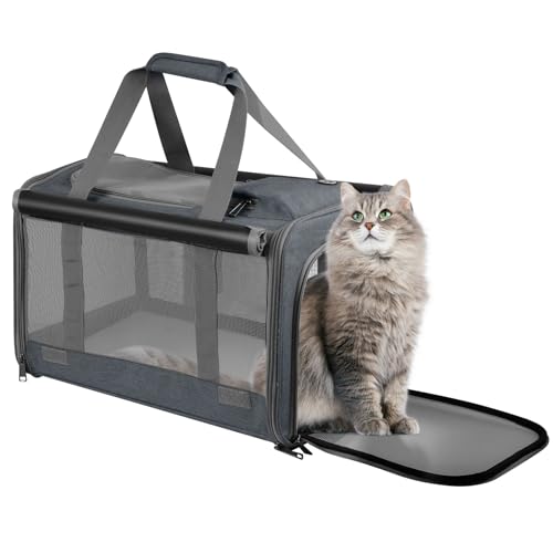 Qoosea Katzentragetasche Hundetragetasche, Faltbare Haustiertragetasche mit Schultergurt für Klein Mittel Katzen, Transporttasche mit Atmungsaktives Mesh für Kleine Hunde für Drinnen Draußen Reisen Qoosea Katzentragetasche Hundetragetasche, Faltbare Haustiertragetasche mit Schultergurt für Klein Mittel Katzen, Transporttasche mit Atmungsaktives Mesh für Kleine Hunde für Drinnen Draußen Reisen von Qoosea