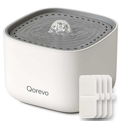 Wasserbrunnen für Katzen, 2,5 l + 4 Filter Wasserbrunnen für Katzen, 2,5 l + 4 Filter von Qorevo