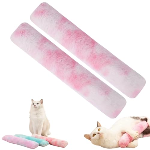 Katzenminze Polster Spielzeug, 3 Stück Katzenminze Kissen, Katzenspielzeug Selbstbeschäftigung Baldrian Kissen Für Katzen, Weiches Und Langlebiges, Gefüllt Und Langanhaltende Spielfreude (2pcs-c) von Qosigote