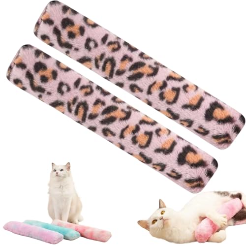 Katzenminze Polster Spielzeug, 3 Stück Katzenminze Kissen, Katzenspielzeug Selbstbeschäftigung Baldrian Kissen Für Katzen, Weiches Und Langlebiges, Gefüllt Und Langanhaltende Spielfreude (2pcs-e) von Qosigote