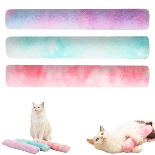 Katzenminze Polster Spielzeug, 3 Stück Katzenminze Kissen, Katzenspielzeug Selbstbeschäftigung Baldrian Kissen Für Katzen, Weiches Und Langlebiges, Gefüllt Und Langanhaltende Spielfreude (3pcs-a) von Qosigote