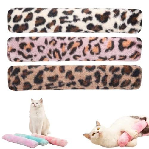 Katzenminze Polster Spielzeug, 3 Stück Katzenminze Kissen, Katzenspielzeug Selbstbeschäftigung Baldrian Kissen Für Katzen, Weiches Und Langlebiges, Gefüllt Und Langanhaltende Spielfreude (3pcs-b) von Qosigote