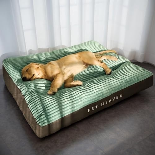 Mondpfote Orthocloud Pro - Das Orthopa Olkenweichem Bezug, Waschbar Orthopädisches Hundebett, Abnehmbarem Bezug, rutschfeste Unterseite Für Kleine/Mittelgroße/Große Hunde (B,XL 120 x 95 x 7 cm) von Qosigote