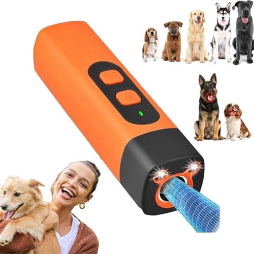 Qosigote BarkStop,Solavie Barkstop Hundetrainer, Ruhemeister Hund, Ruhemeister Pro Hund, Ultraschall Antibell Gerät mit 3 Einstellbaren Frequenzen, Tragbar für Innen- und Außeneinsatz von Qosigote