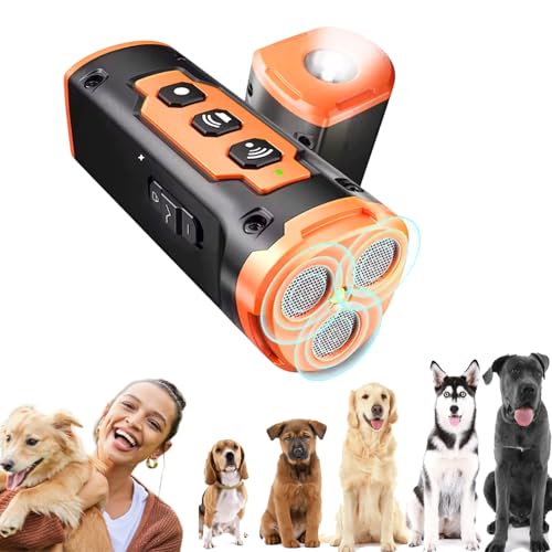 Qosigote BarkStop Hundetrainer, Ruhemeister Hund, Ruhemeister Pro Hund, Ultraschall Antibell Gerät mit 3 Einstellbaren Frequenzen, Wiederaufladbar, Tragbar für Innen- und Außeneinsatz Qosigote BarkStop Hundetrainer, Ruhemeister Hund, Ruhemeister Pro Hund, Ultraschall Antibell Gerät mit 3 Einstellbaren Frequenzen, Wiederaufladbar, Tragbar für Innen- und Außeneinsatz von Qosigote