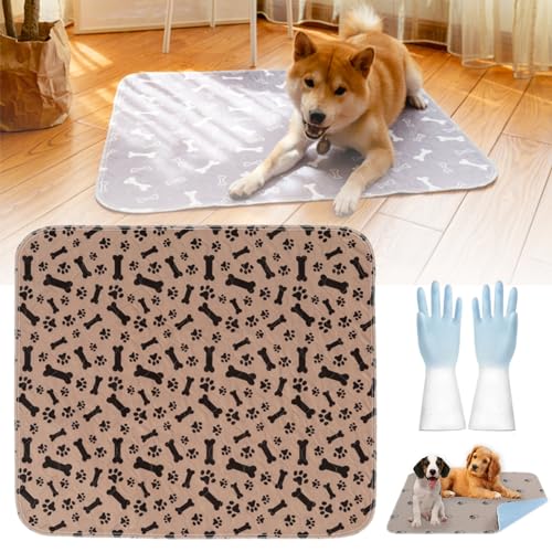 Qosigote Peepaws PIPI Pads, Peepaws – The Ultimate PIPI Pad for Dogs, Reusable Puppy Potty Training Pads, Super Absorbent and Washable Puppy Pads (L,C) von Qosigote