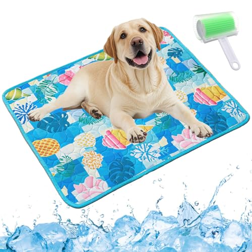 Qosigote Pfotenfrost Matte, Pfotenfrost Kühlmatte, Kühlmatte Hund, Selbstkühlende Hundematte, Waschbar Hund Matte Für Drinnen, Draußen Und Auto (B, XXL 150 * 100cm) von Qosigote