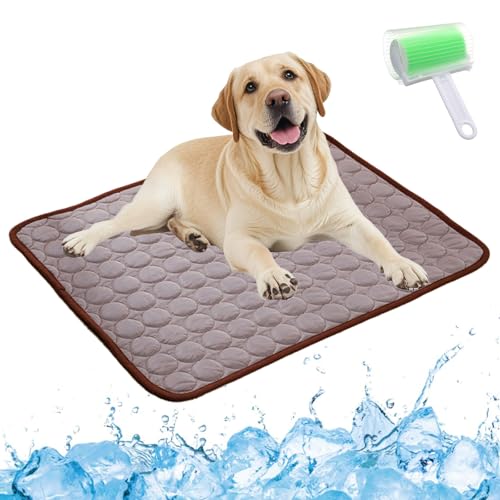 Qosigote Pfotenfrost Matte, Pfotenfrost Kühlmatte, Kühlmatte Hund, Selbstkühlende Hundematte, Waschbar Hund Matte Für Drinnen, Draußen Und Auto (Blau, XXL 150 * 100cm) von Qosigote
