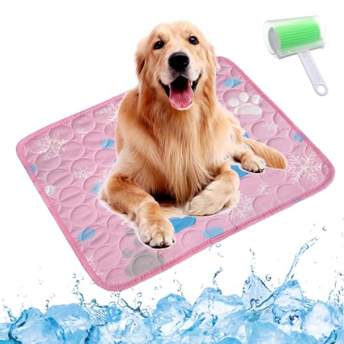 Qosigote Pfotenfrost Matte, Pfotenfrost Kühlmatte, Kühlmatte Hund, Selbstkühlende Hundematte, Waschbar Hund Matte Für Drinnen, Draußen Und Auto (C, XL 100 * 70cm) von Qosigote