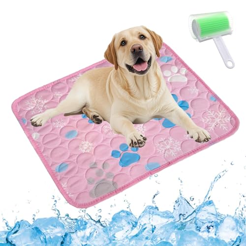 Qosigote Pfotenfrost Matte, Pfotenfrost Kühlmatte, Kühlmatte Hund, Selbstkühlende Hundematte, Waschbar Hund Matte Für Drinnen, Draußen Und Auto (C, XXL 150 * 100cm) von Qosigote